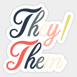 Prounouns--They/Them Sticker